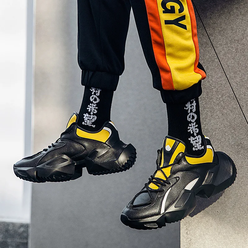 

Hip Hop Men chunky Sneakers Casual Shoes Tenis Sapato Masculino Retro high Platform Sneakers Basket Man Walking Shoes zapatillas