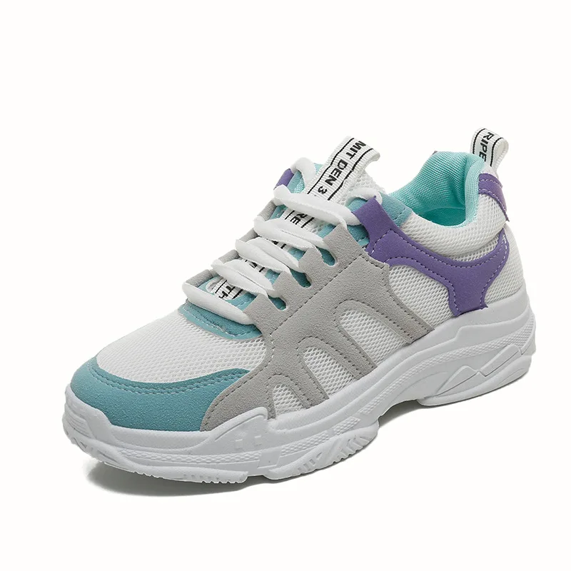 

Women Sneakers 2019 Platform Running Shoes Women Sport Shoes Mesh Breathable Lace-up Jogging Fitness Shoes Gym Female Sneakers