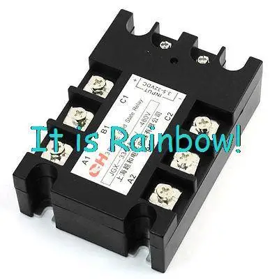 

Free Shipping JGX-3340A DC to AC 3-phase Solid State Relay 40A 3.5-32VDC / 480VAC