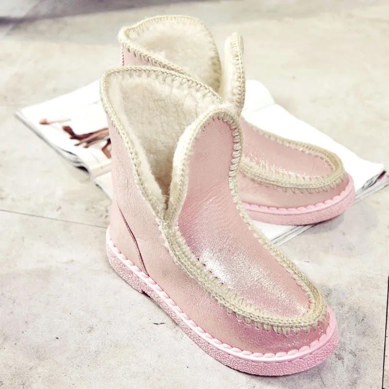 

Women Boots Female Down Winter Boots Waterproof Warm Girls Ankle Snow Boots Ladies Shoes Woman Warm Fur Thick Platform shoes