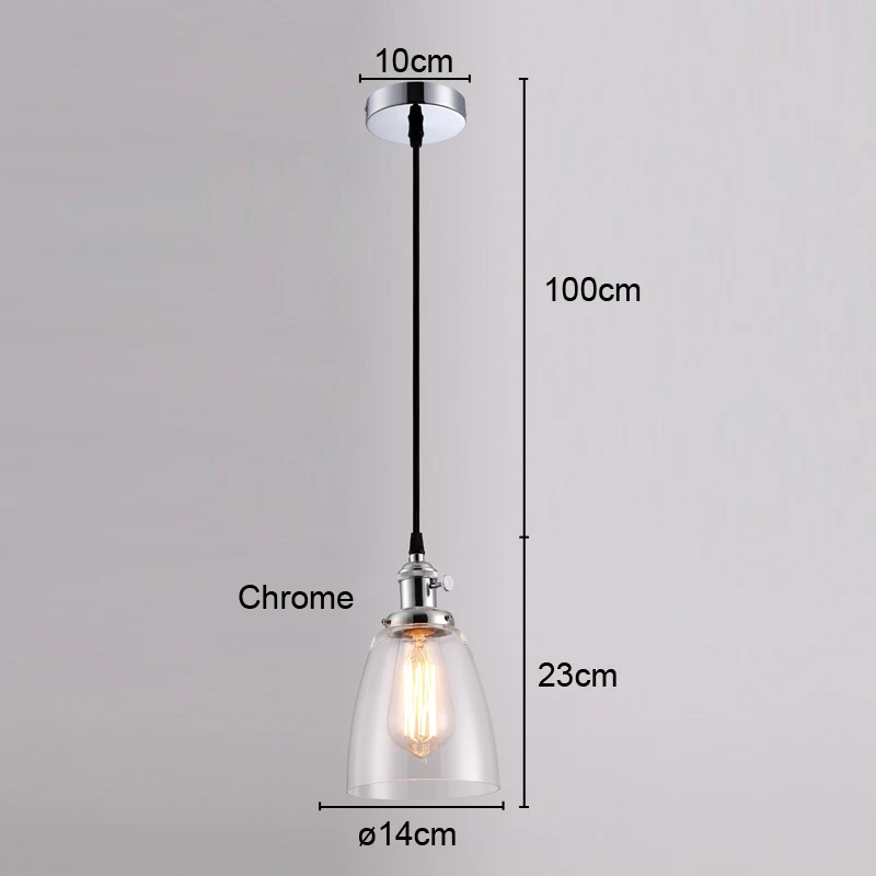 Винтажные подвесные светильники стеклянные промышленные подвесные лампы подвесное освещение стеклянные абажуры освещение люстры для столовой
