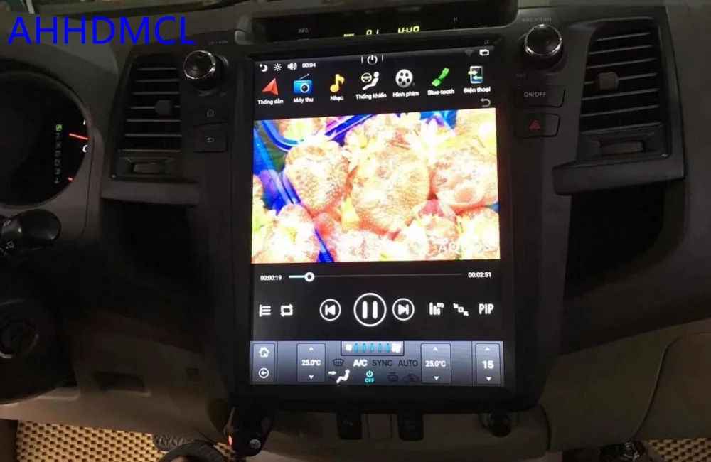 Cheap Car PC PAD Tesla Style Multimedia Player Android 7.1 GPS For Fortuner Revo Auto A/C Edition 2004 2005 2006 2007 2008 2009~ 2015 6