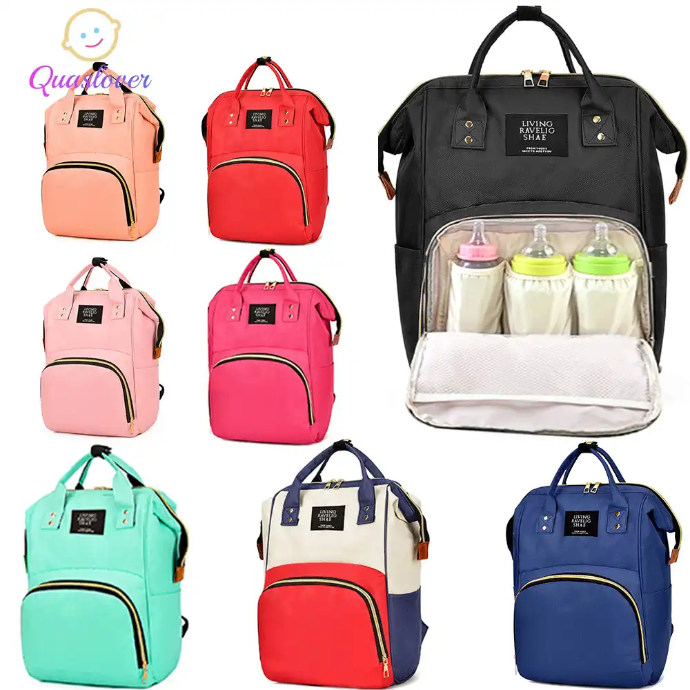 Quaslover múmia saco de maternidade mochila bolsas para mãe fralda do bebê  saco de fraldas para carrinho de criança saco de enfermagem mamãe bolsa de  viagem sacos|Bolsas para fraldas| - AliExpress
