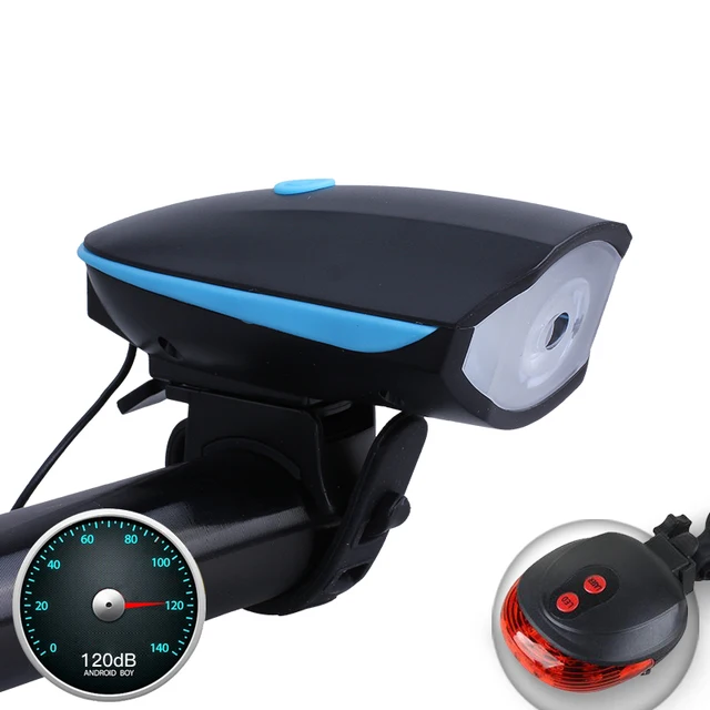 Mountainbike verlichting koplamp glare zaklamp met hoge decibel ... Mountainbike verlichting koplamp glare zaklamp met hoge decibel ...