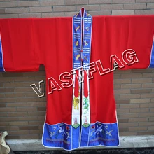 Унисекс высокое качество Taoism cassock robeTaoist flaring garment вышивка gownsuit Одежда Боевые искусства костюмированные