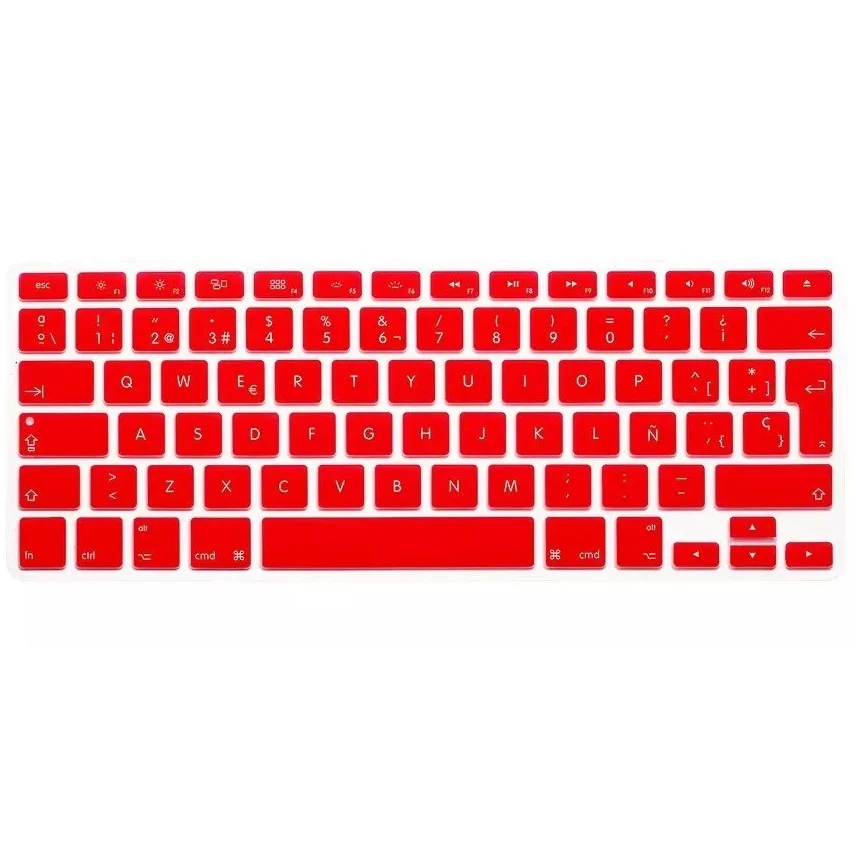 Для Macbook Air Pro Retina 13 15 силиконовый чехол для клавиатуры евро ЕС Esp испанская