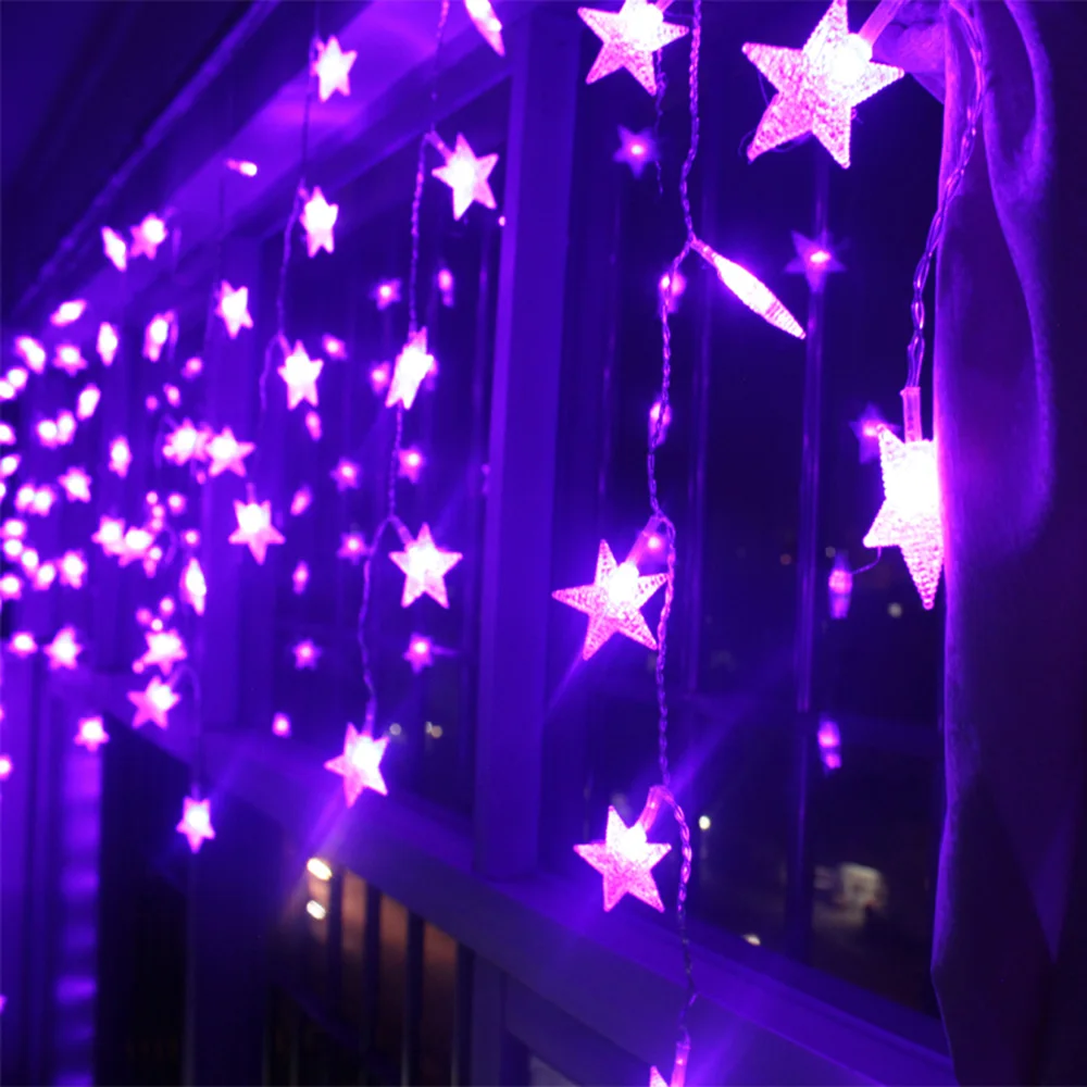 

LED Star String light AC110v-220v 3.5M 96Leds Fairy Lights Garland Decor Christmas Lamp for New Year Xmas Party Wedding