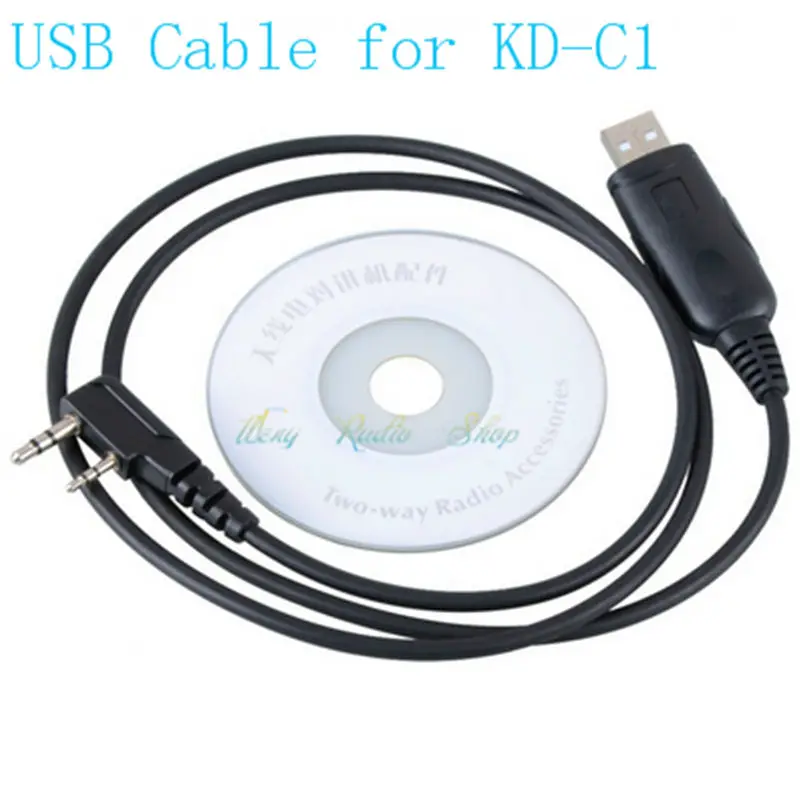 USB cable K port for walkie talkie WLN KD C1 radio comunicador