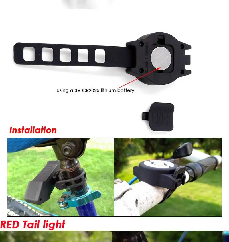 Bicycle wireless control tail light (8)