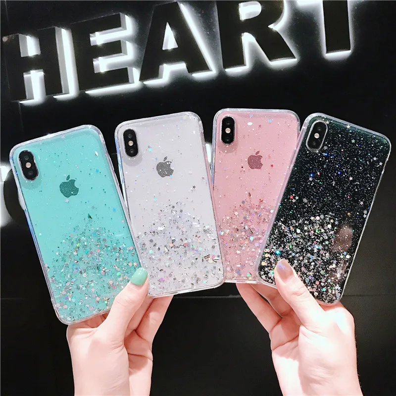 

Bling Glitter Silicone Sequin Case For Huawei P20 lite P30 Mate 10 20 Pro P10 Nova 3i 4 Y9 2019 case on Honor V10 8 9 8X 10 V20