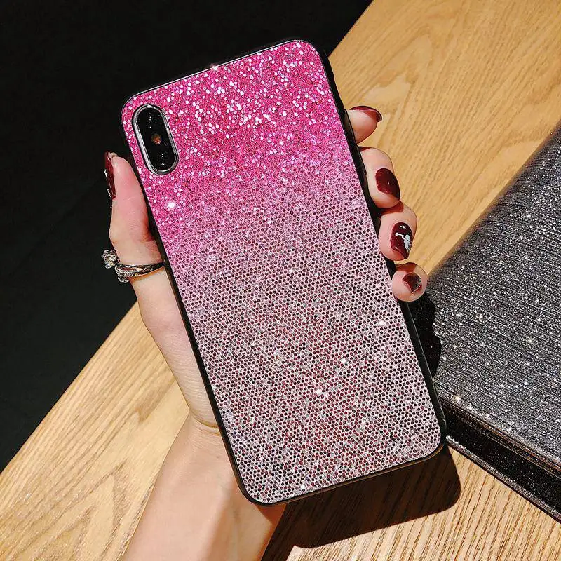 

Case For iphone 6 s 6s 8 7 plus Luxury Bling Soft Silicon Coque Cover For iphone XR XS Max X 10 iphone8 6splus 7plus 5 5s Cases