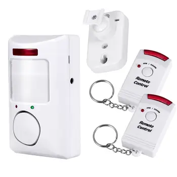 

Infrared Anti-theft Motion Detector Security Portable 105dB PIR Motion Detector Home Security Alarm system+2 controllers