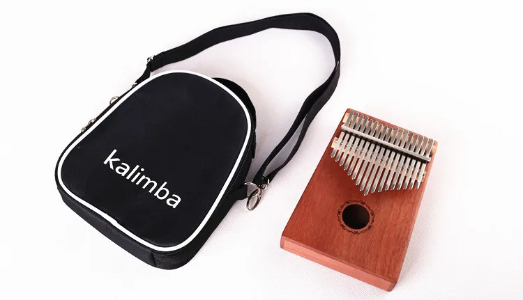 17 клавишный палец Kalimba Mbira Sanza большой палец пианино Акация красного дерева поддерживающая сумка клавиатура Marimba деревянный музыкальный инструмент