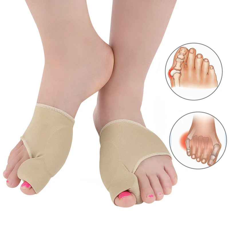2 шт. Bunion корректор разделители ног исправление шишки на ноге выпрямитель для большого пальца ортопедический фиксатор педикюр носки для ног