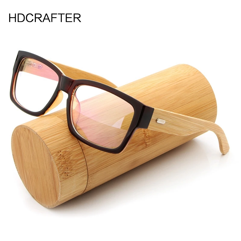 Деревянные оправы для очков HDCRAFTER мужские очки большого размера в бамбуковой