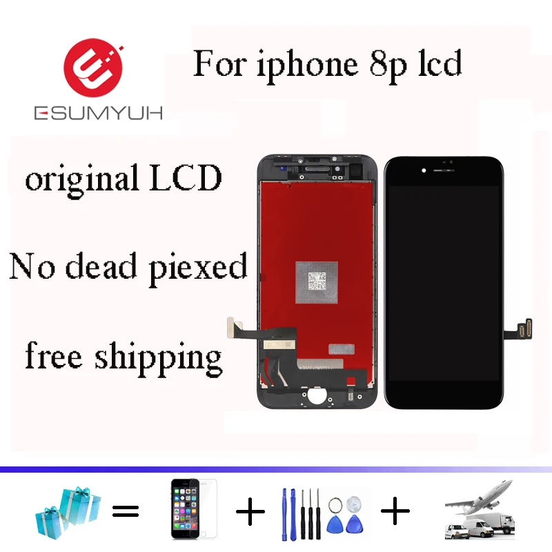 

1pc Original LCD Dispaly For iphone 8 8 Plus 100% tested Screen Assembly Replacement No dead pixel DHL shipping