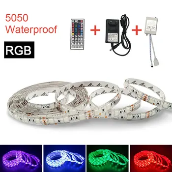 

LED Strip 5050 RGB lights 12V Flexible Home Decoration Lighting Waterproof LED Tape RGB/White/Warm White/Blue/Green/Red