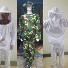 Куртка пчеловода набор с фатой Камуфляж Анти-пчела защитная одежда Smock оборудование поставки костюм для пчеловода куртка+ брюки