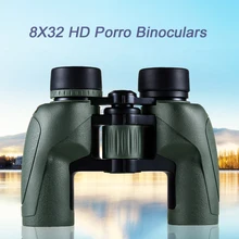 Eyeskey 8х32 бинокль Porro Водонепроницаемый бинокль для кемпинга, охоты, областей мощный бинокль телескоп с Bak4 Призма Оптика