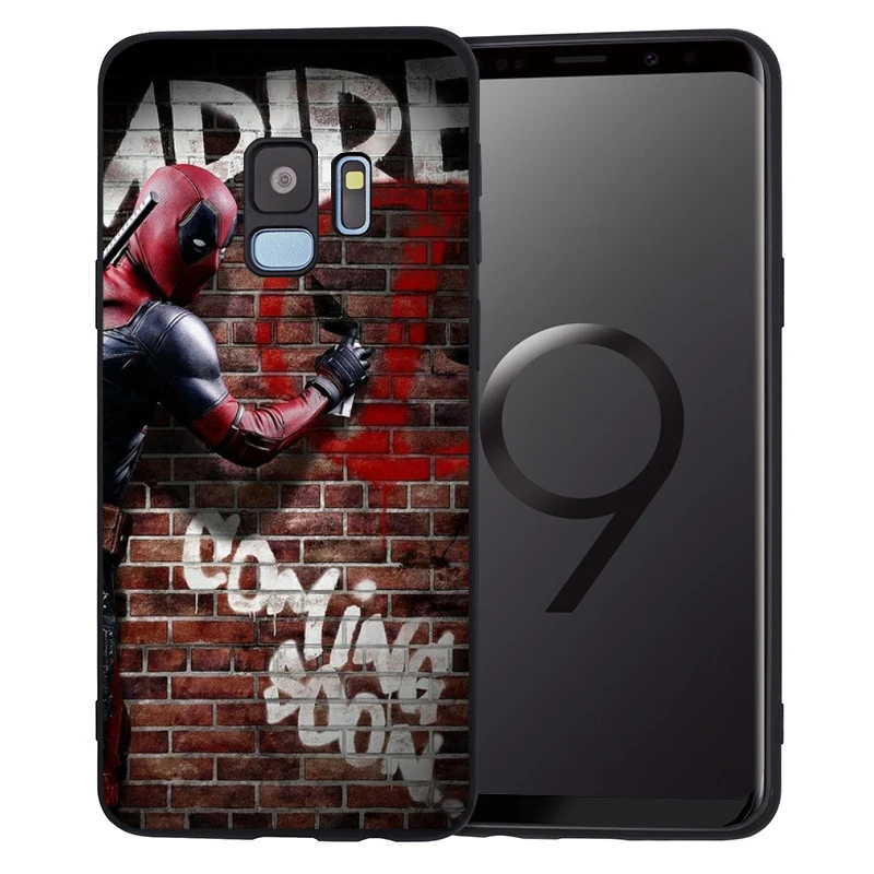 Мягкий чехол Marvel для samsung Galaxy Note 9 8 S9 S8 S10 Plus S7 Edge S10 Lite Venom Deadpool Человек-паук защитная задняя крышка