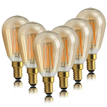 

TIANFAN 6pcs/Pack Led Bulbs Vintage Led Filament Bulb ST45 4W 220/240v E14 Edison Screw Small Base