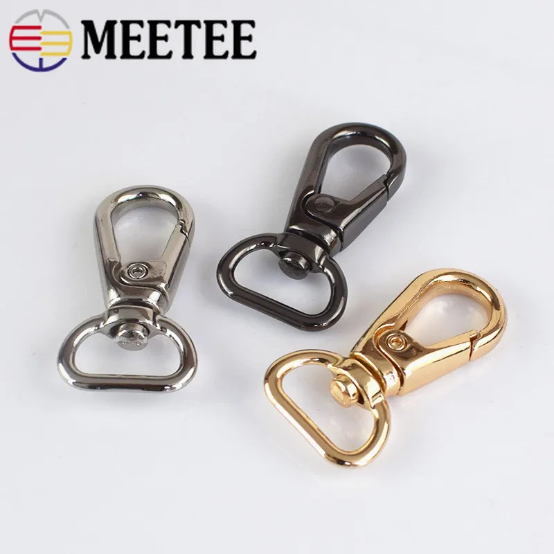 

5Pcs Handbag Metal Buckle Dog Collar Webbing Buckles Hanger Lobster Clasps Swivel Trigger Clips Snap Hook DIY Accessories BF103