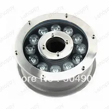 Теплый белый, 12 Вт высокой мощности Мощность светодиодный фонтан-бассейн пруд озеро бак подводный светильник Открытый сад вечерние IP68 AC/DC 12 V