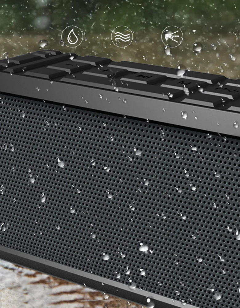 JY F8 Bluetooth сабвуфер динамик IPX7 водонепроницаемый портативный супер бас