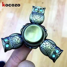 Newest Personality Fidget Spinner Owl Shape Luminous Hand Toys for Autism and ADHD Adults Gifts Hand Spinner Finger Gyro