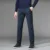 Брюки Мужские Деловые прямые Хлопчатобумажные Брюки Стрейч Man Elastic Slim Fit Casual Big Plus Size 42 44 46 Черный Хаки Красный Синий Брюки