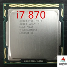 Lntel процессор i7 870 четырехъядерный 2,93 ГГц TDP 95 Вт LGA 1156 8 МБ кэш настольный процессор(Рабочая