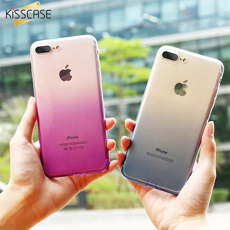 KISSCASE градиент чехол на Xiaomi Redmi 4X Примечание прозрачные ультра мягкая TPU Note 4 5A