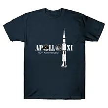 Apollo 11 50Th anniversary Moon Landing Science Lover Новинка модные популярные брендовые концертные футболки с коротким рукавом