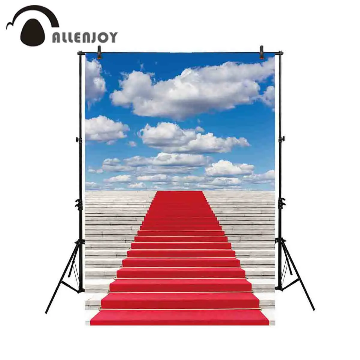 Allenjoy фоны для студийной съемки бесконечной мраморные шаги великолепные красной
