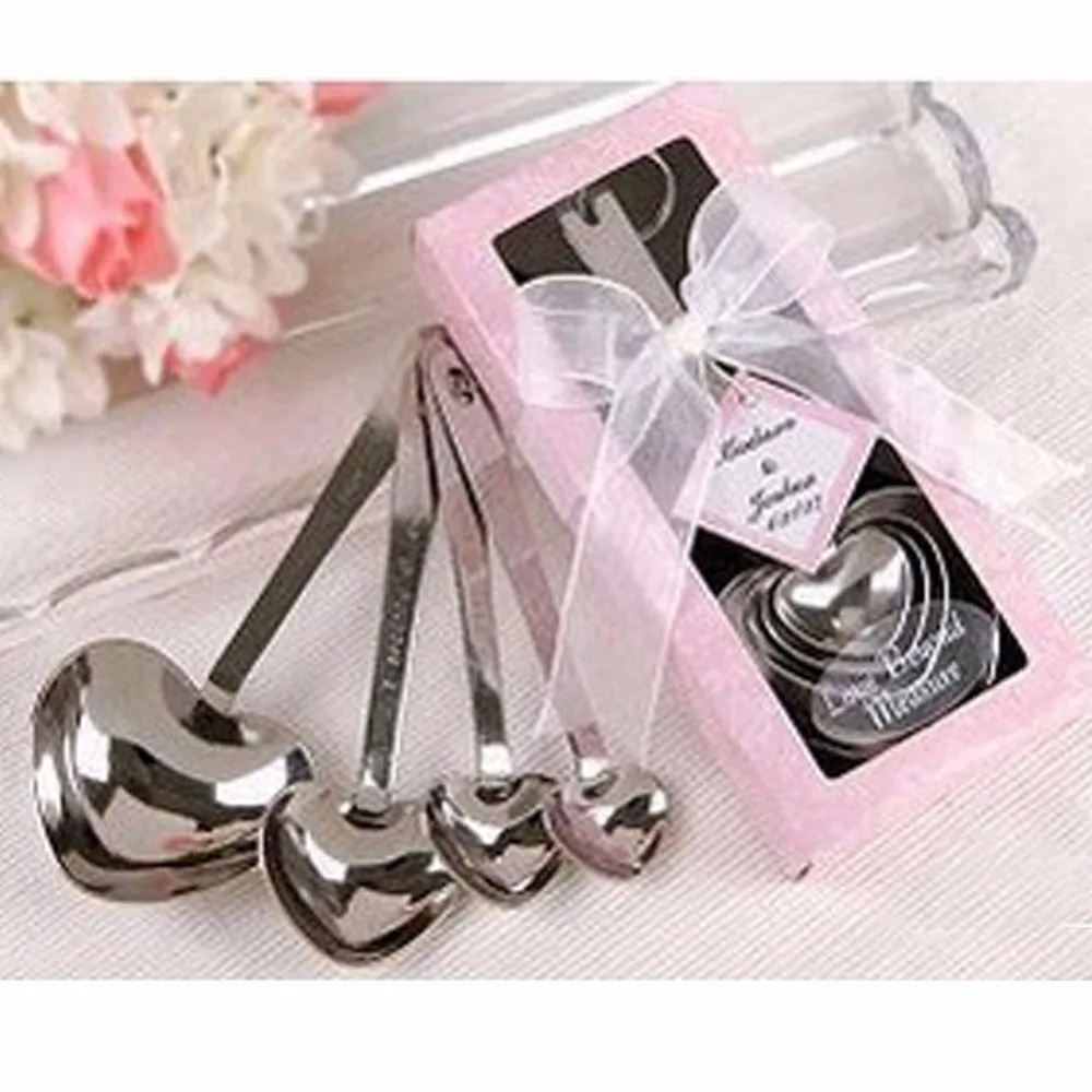 Romantic wedding Decoration Heart Measuring Spoons Wedding Favors
