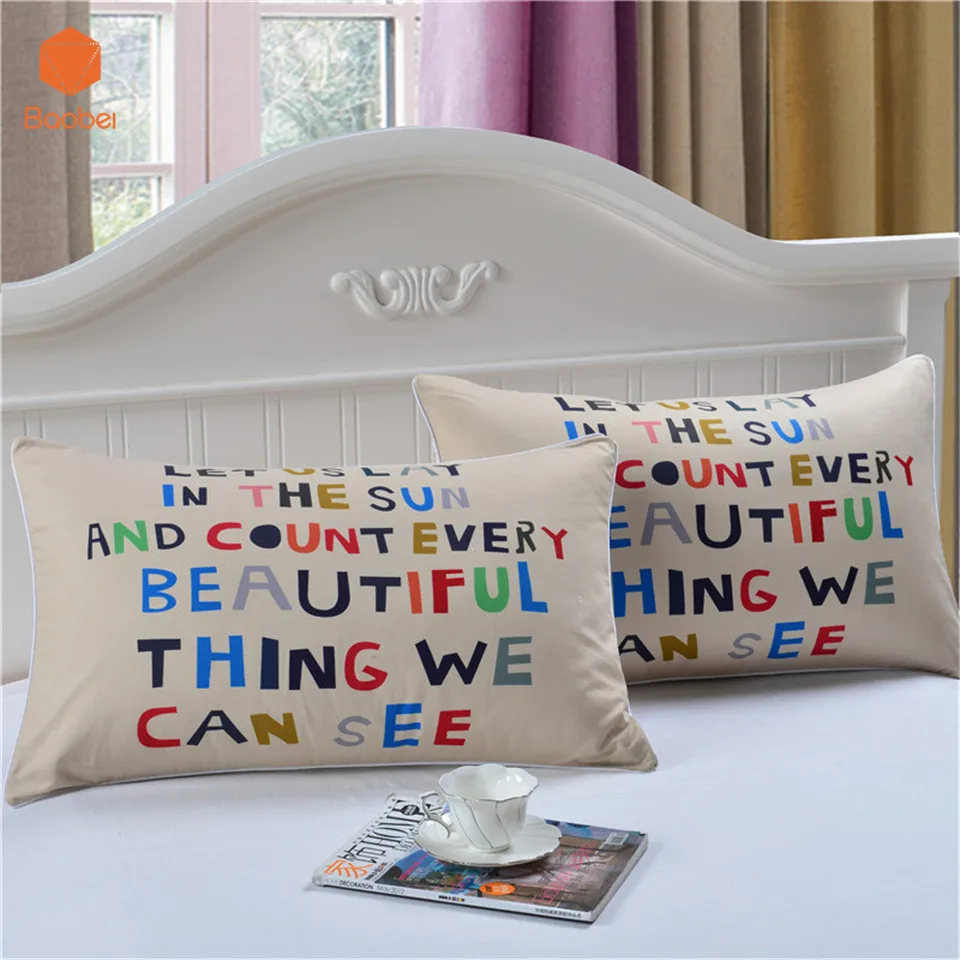 2Pcs Pillowcase Alphat 100 Polyester Pillow covers Chair Seat Cushion