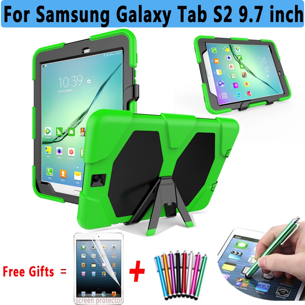 

Armor Kickstand Cover For Samsung Galaxy Tab S2 9.7 T810 T815 Case Silicone Cover for Samsung Galaxy Tab S2 9.7 T813N T819N Case