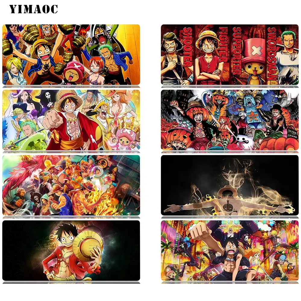 

YIMAOC Mokey D Luffy Mouse Pad 30x80 cm Computer Mousepad Anti-slip Natural Rubber Gaming Mouse Mat
