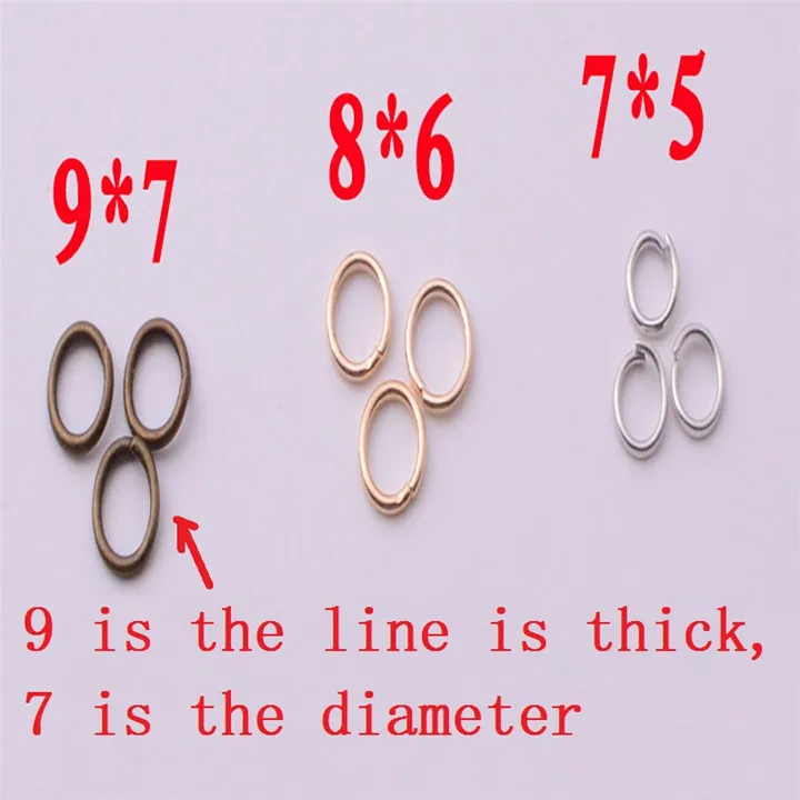 1  50g 3-16mm Open Jump Ring Jewelry Accessories Single Closed Ring For Earrings Necklace Bracelet Handmade Diy Jewelry Marking