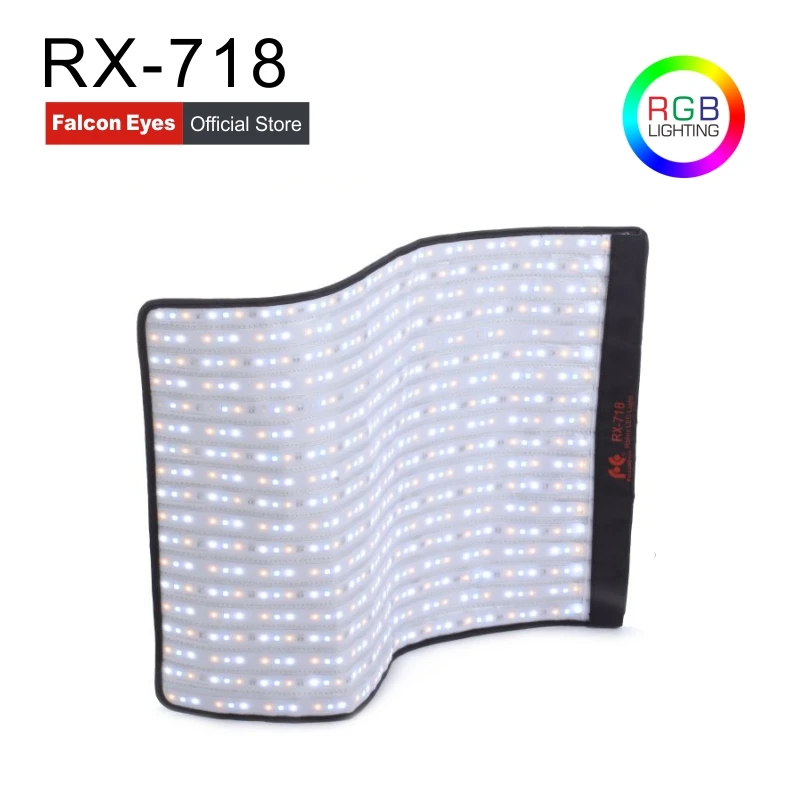 

Falcon Eyes 2x1.51 feet 100W RGB Waterproof Photo Panel Light Portable LED fotografia Lighting For Video Studio Flexible RX-718