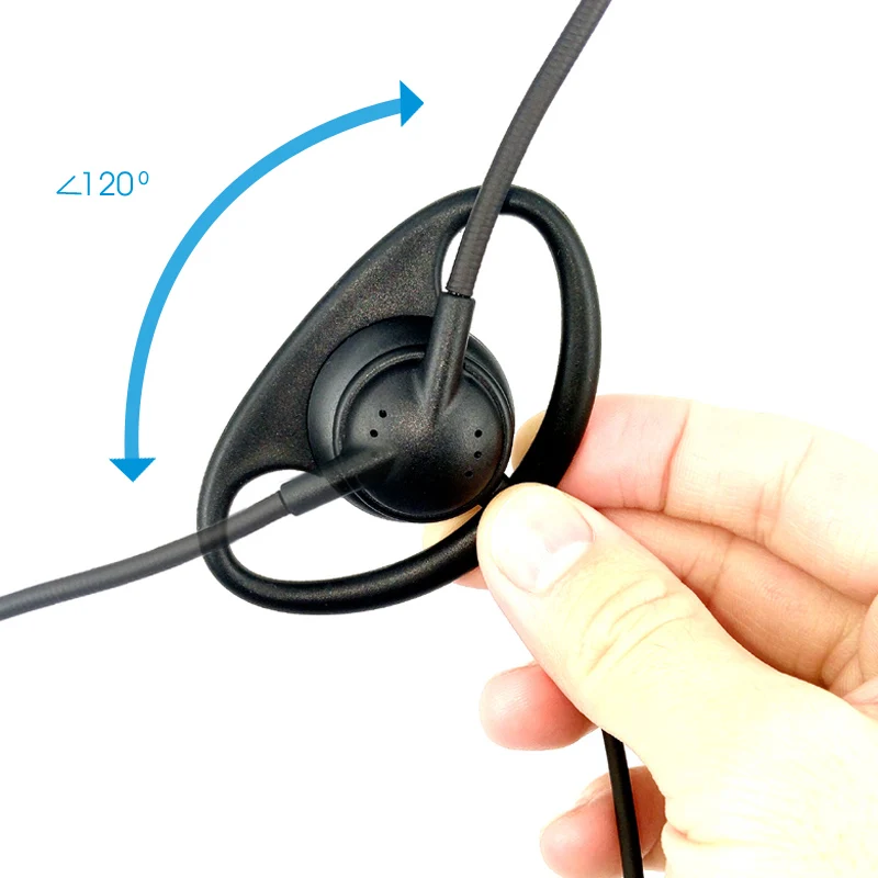 2 Pin D-Shape PTT Earpiece Headset for Kenwood Baofeng Radio 8 IMG_20170331_154718