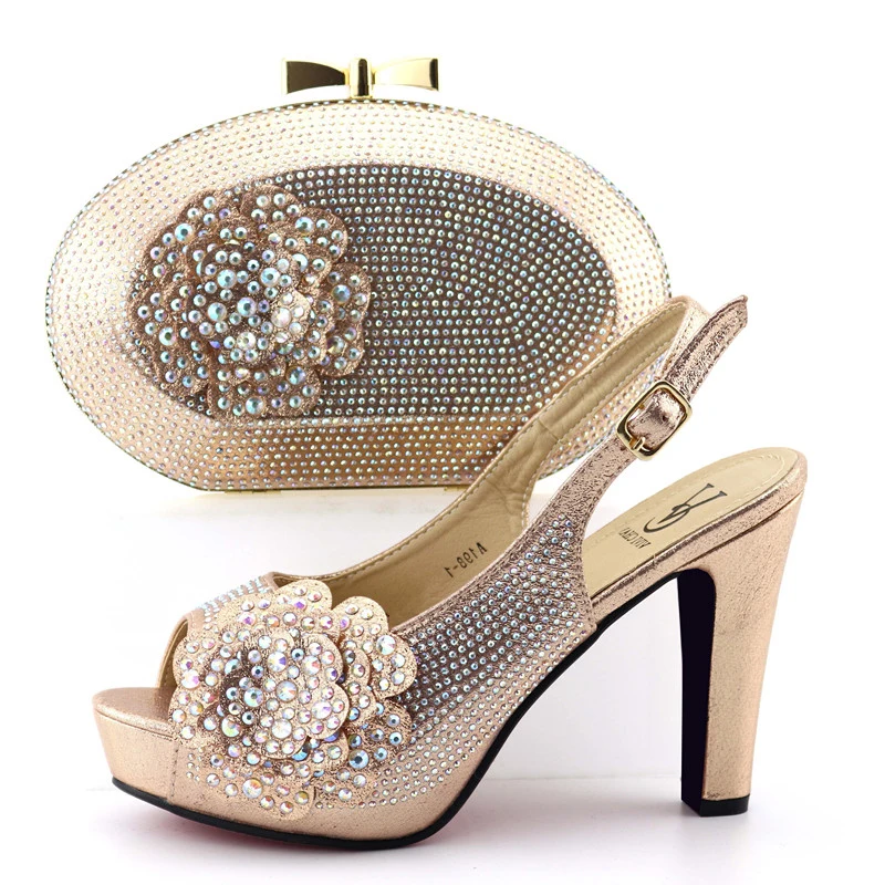 champagne gold pumps