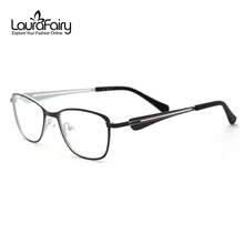 Лаура Фея модные очки с дизайном «кошачие глаза» рамка цвет блок дизайн высокого класса из нержавеющей стали Оптический oculos de grau feminino LFSL143