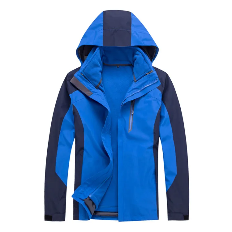 Зимние флисовые походные куртки для мужчин и женщин из 2 предметов, теплые спортивные ветровки для катания на лыжах и кемпинга VA515