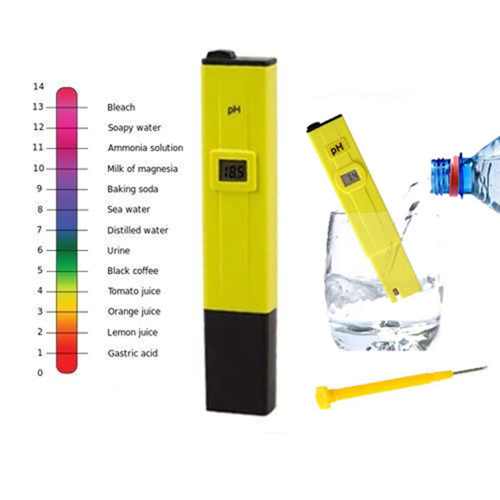 

Accurate Durable Digital pH Meters Water Soil Tester Acidity Acid Testing Pen 700 Hours Usage for Aquarium Pool Water Laboratory