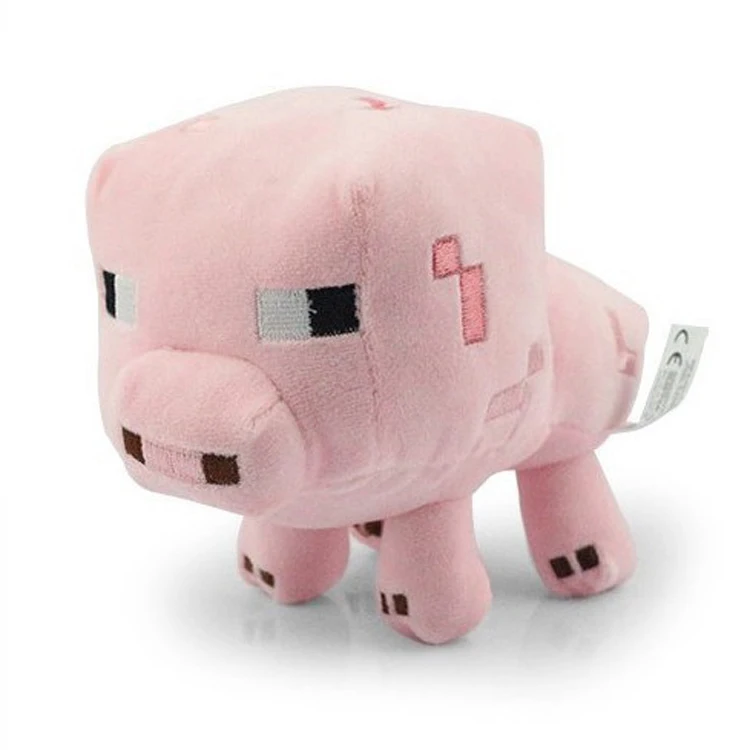 Minecrafted Toys 16cm Minecrafter Pink Pig Stuffed Plush Toys Doll - piggy bat piggy toys roblox