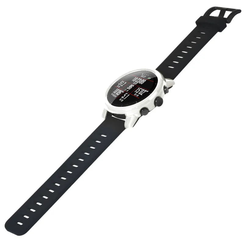 3в1 Huami Amazfit Stratos 2 силиконовый ремешок 22 мм+ TPU caso+ 5 шт. мягкая пленка для экрана для xiaomi Huami Amazfit Pace ремешок для часов