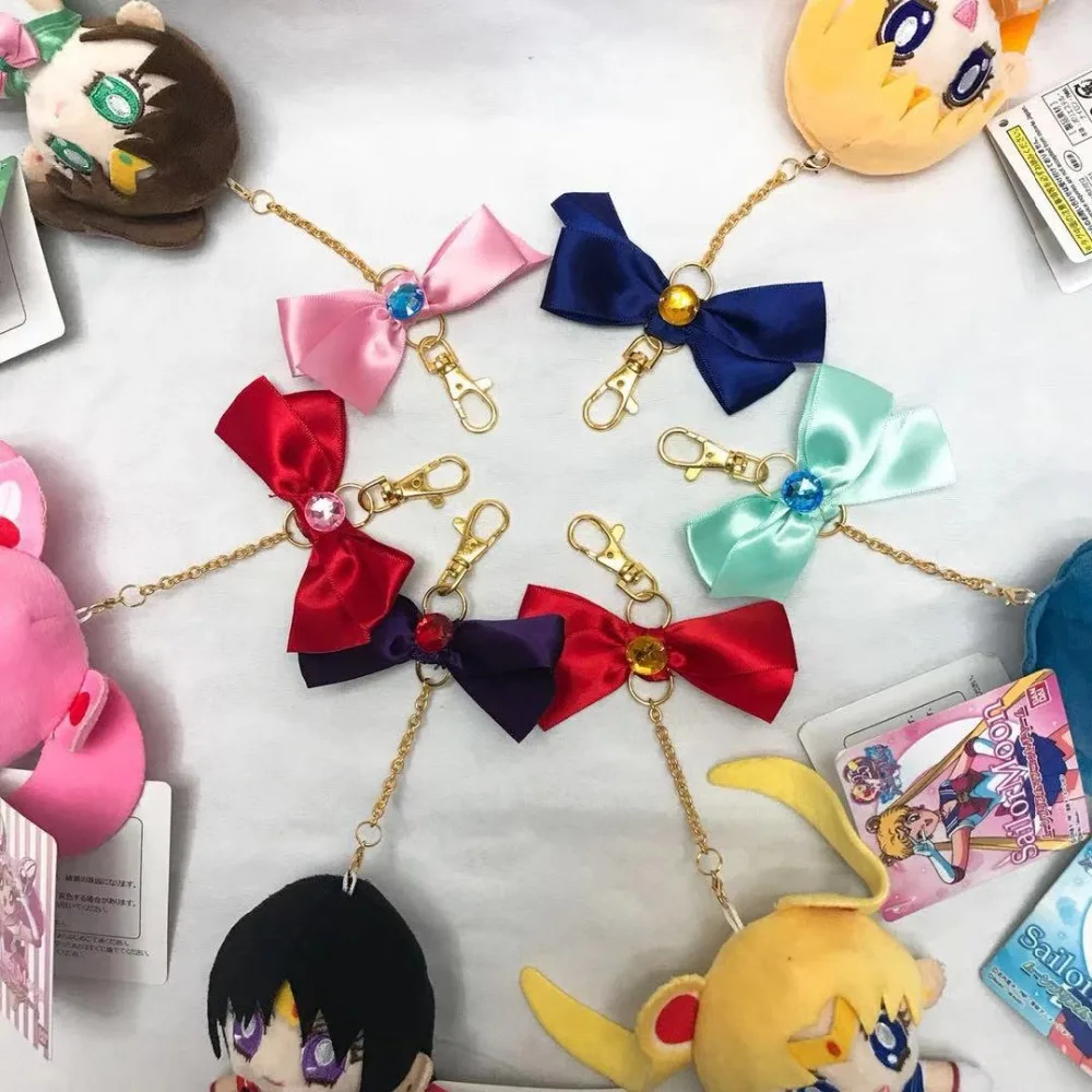 6 шт./компл. 25 й плюшевый Сейлор Мун sailorVenus sailormars bailor chibi брелок луна Шарм oyuncak