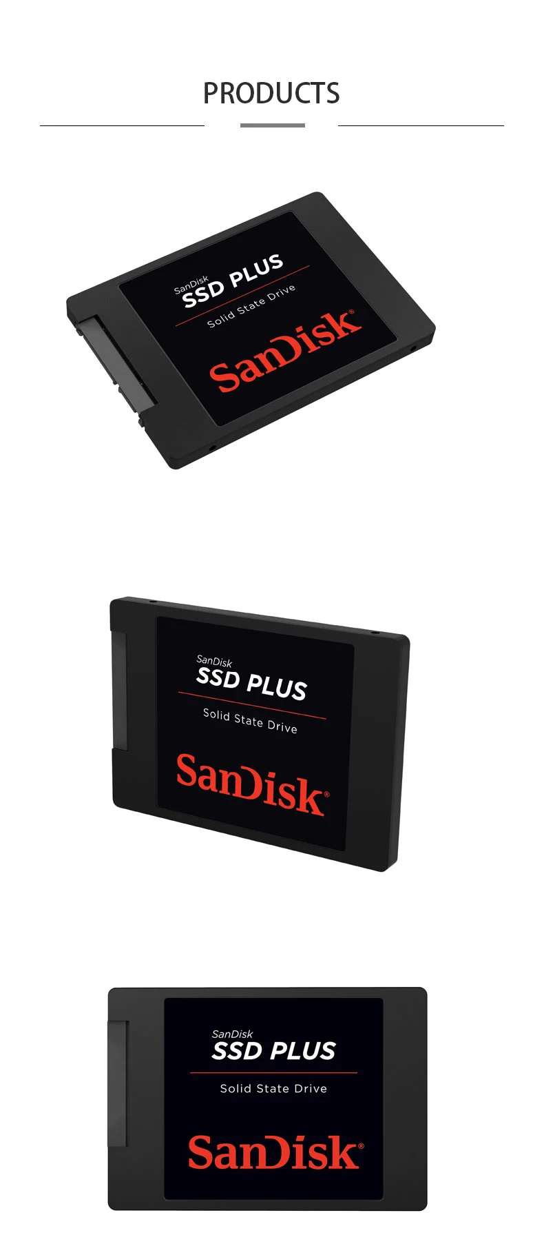 Sandisk SSD Plus 120 ГБ Sata 3 2,5 дюйма Внутренний твердотельный диск Hdd жесткий диск Hd Ssd ноутбук ПК SSD 120 ГБ 240 ГБ 480 ГБ