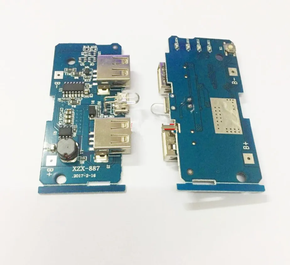 

18650 battery 3.7V to 5V2A boost module DIY charging treasure / mobile power motherboard / circuit board